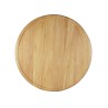 Ξύλινο Στρογγυλό Πιάτο Με Τοίχωμα Από Ξύλο Rubberwood Φ35 Εκ. - 2