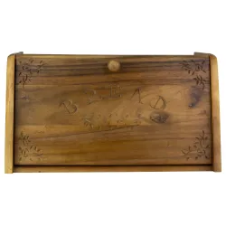 Ξύλινη Ψωμιέρα Σκουρόχρωμη 39x22x21 εκ. - 2