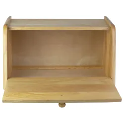 Ξύλινη Ψωμιέρα Ανοιχτόχρωμη 39x22x21 εκ. - 3