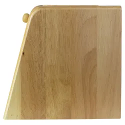 Ξύλινη Ψωμιέρα Ανοιχτόχρωμη 39x22x21 εκ. - 5