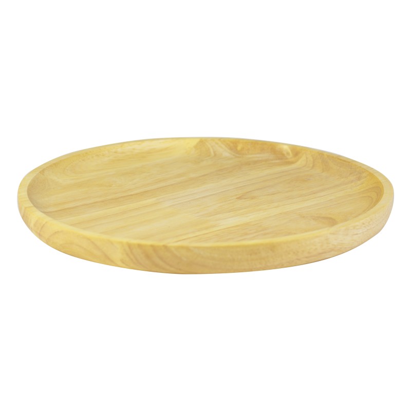 Ξύλινο Πιάτο Rubberwood 25 Εκ. - 1 Ξύλινο Πιάτο Rubberwood 25 Εκ. - 1