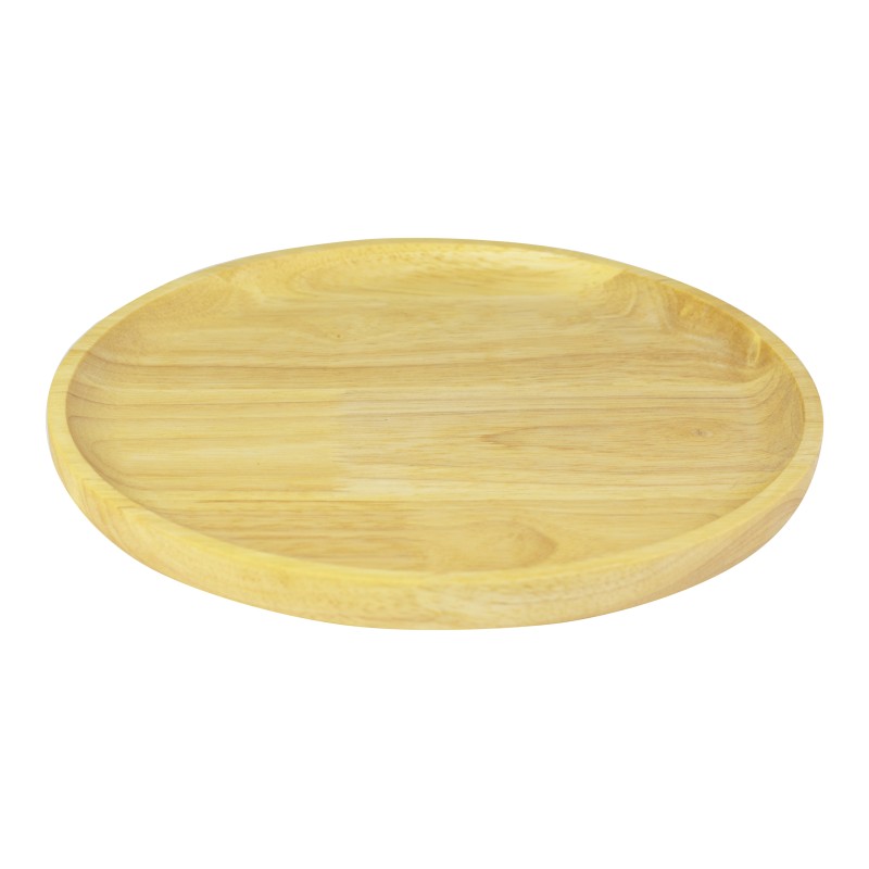 Ξύλινο Πιάτο Rubberwood 25 Εκ. - 5 Ξύλινο Πιάτο Rubberwood 25 Εκ. - 5
