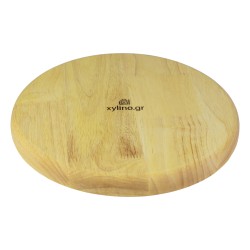 Ξύλινο Πιάτο Rubberwood 25 Εκ. - 4