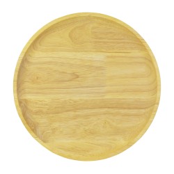 Ξύλινο Πιάτο Rubberwood 25 Εκ. - 2