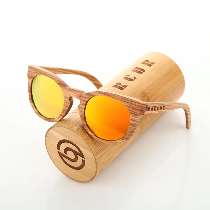 Ξύλινα Γυαλιά Ηλίου με Πορτοκαλί Polarized Φακό - 1 Ξύλινα Γυαλιά Ηλίου με Πορτοκαλί Polarized Φακό - 1