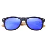 Γυαλιά Ηλίου Bamboo Μαύρα με Dark Blue Φακό Unisex - 3