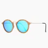 Γυαλιά Ηλίου Bamboo Vintage με Sky Blue Polarized Φακό - 4