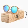 Γυαλιά Ηλίου Bamboo Vintage με Sky Blue Polarized Φακό - 1
