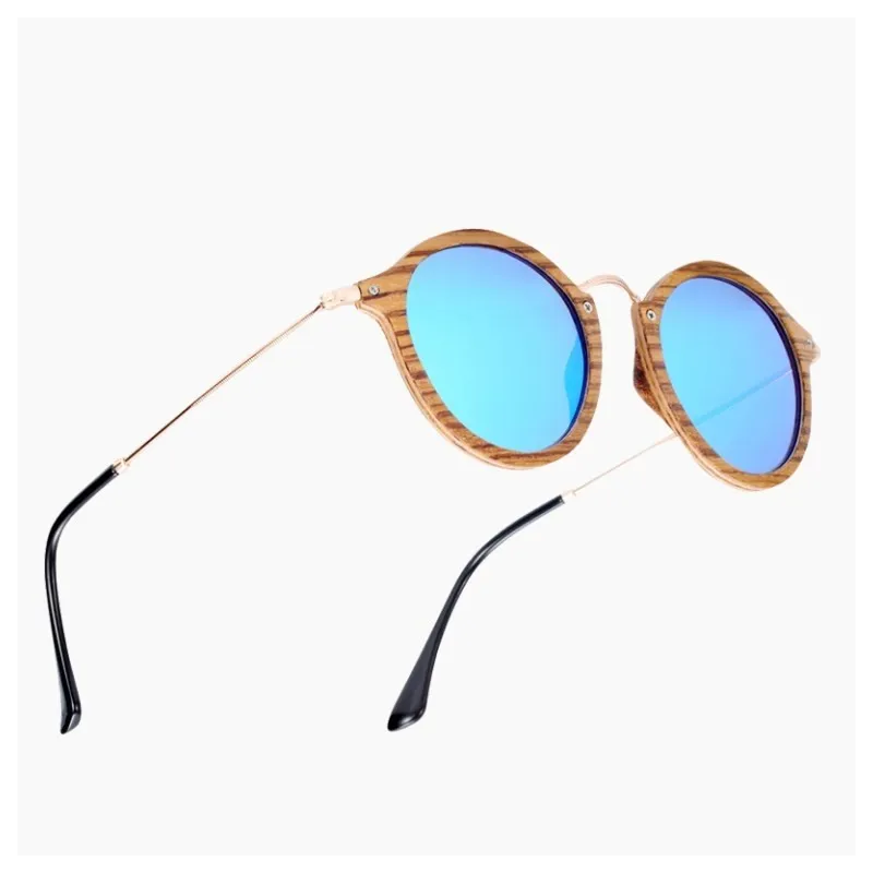 Γυαλιά Ηλίου Bamboo Vintage με Sky Blue Polarized Φακό - 5 Γυαλιά Ηλίου Bamboo Vintage με Sky Blue Polarized Φακό - 5
