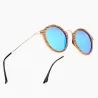 Γυαλιά Ηλίου Bamboo Vintage με Sky Blue Polarized Φακό - 5