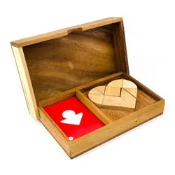 Διπλή καρδιά Tangram - 1